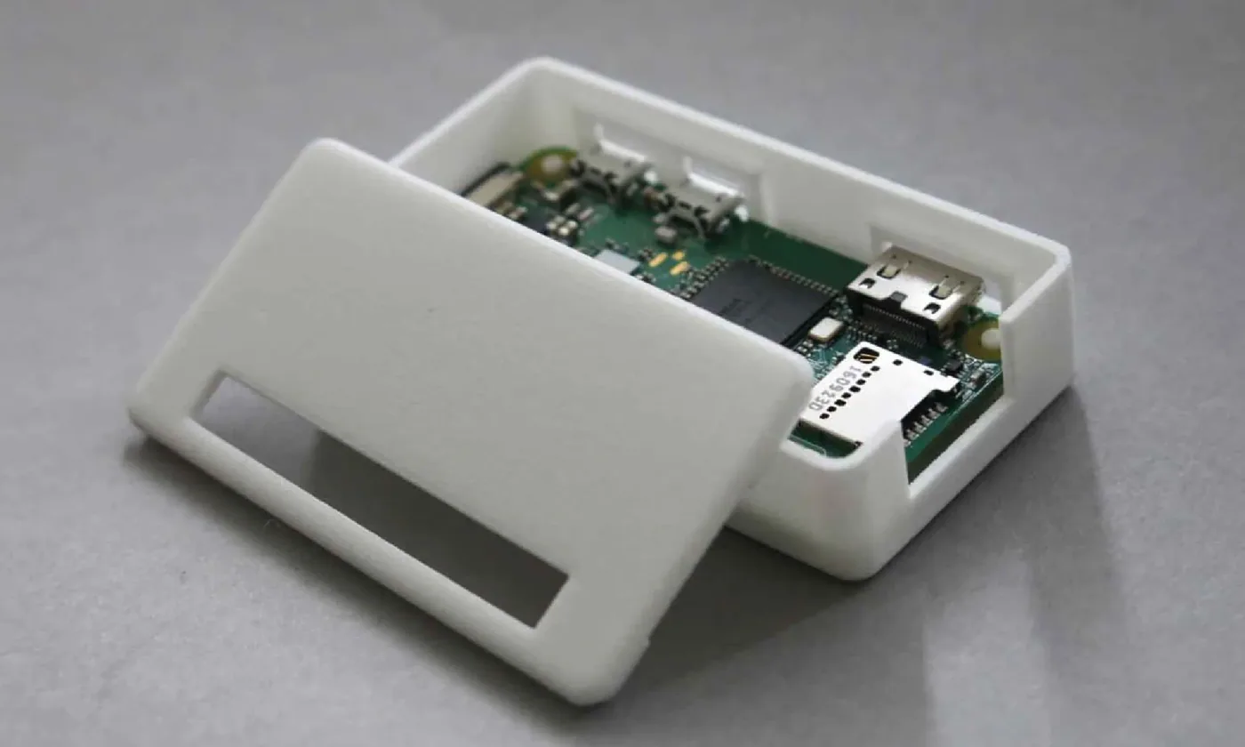 Plastic parts: a moulded enclosure and lid