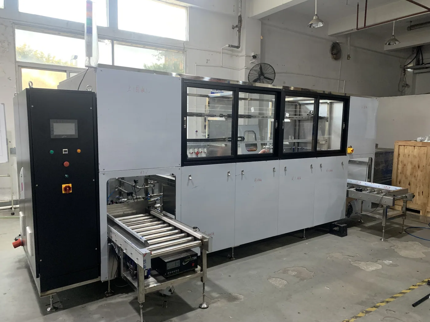 Automated multi-tank line in final assembly