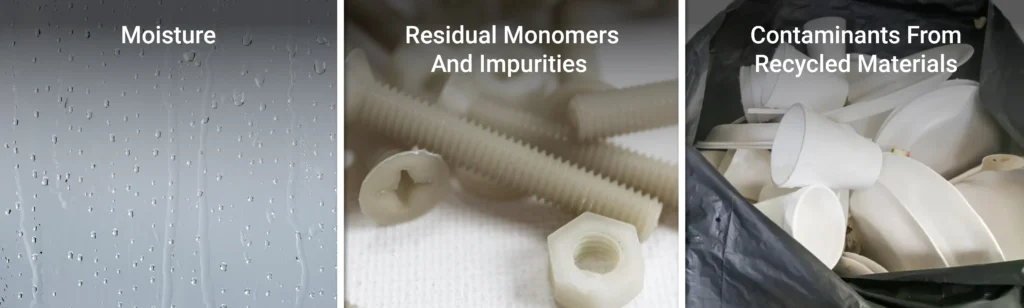 moisture_residual monomers and impurities_contaminants from recycled materials